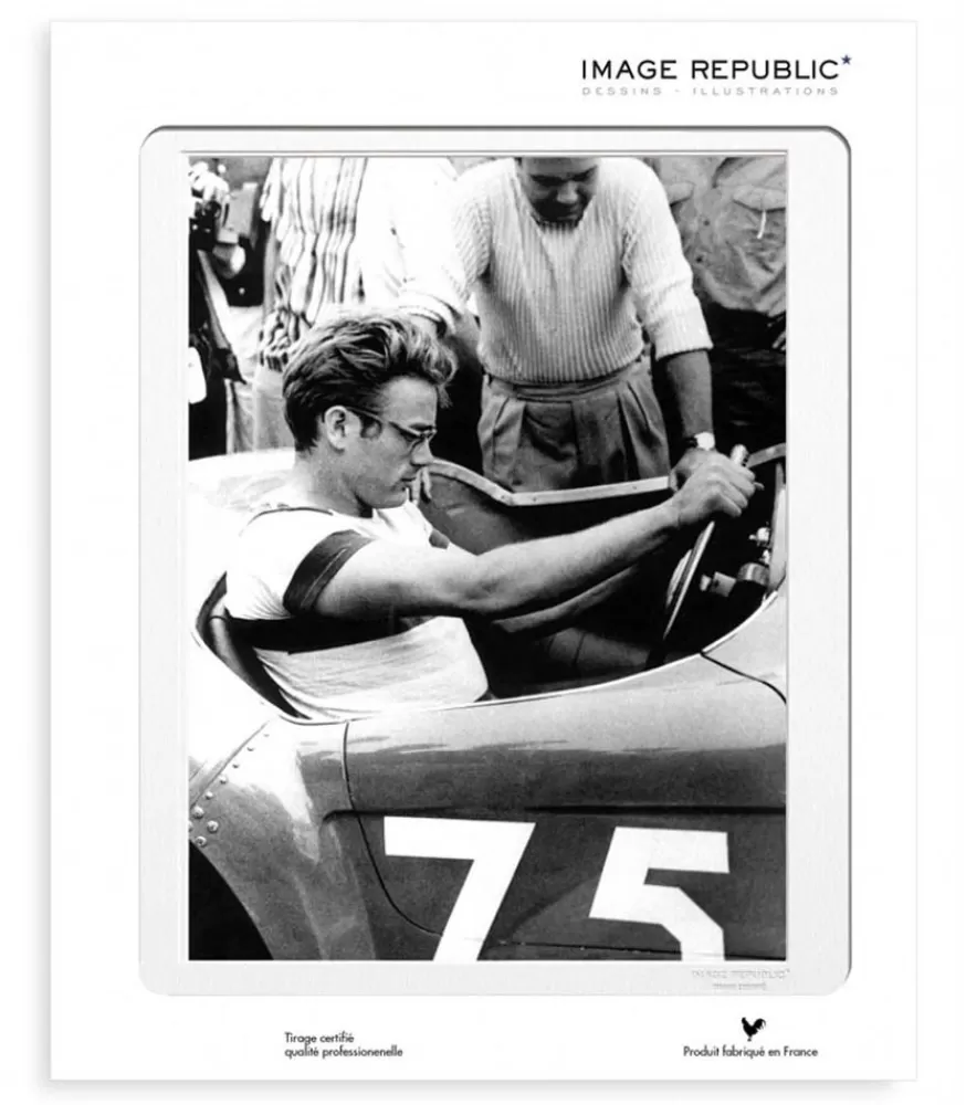 Image Republic Affiche La Galerie "James Dean Auto" 40 X 50 Cm