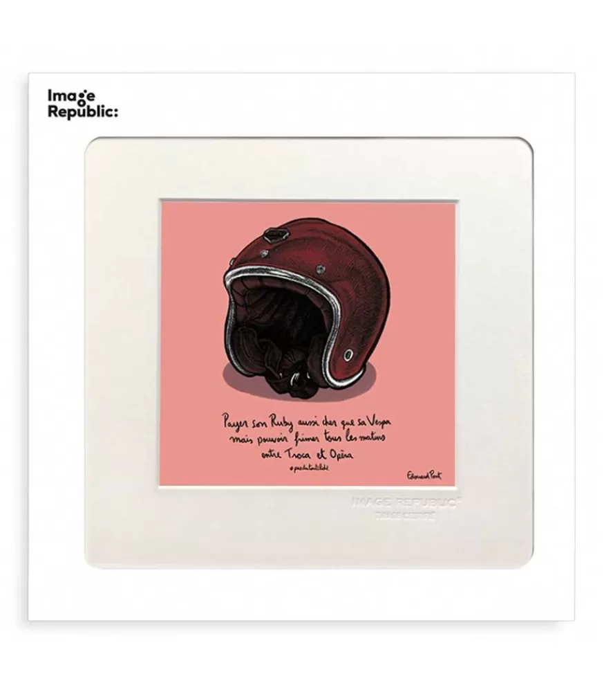 Image Republic Affiche Pas Du Tout Cliche Casque 22 X 22 Cm