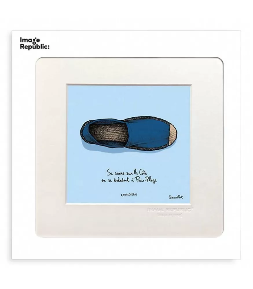 Image Republic Affiche Pas Du Tout Cliche Espadrille 22 X 22 Cm