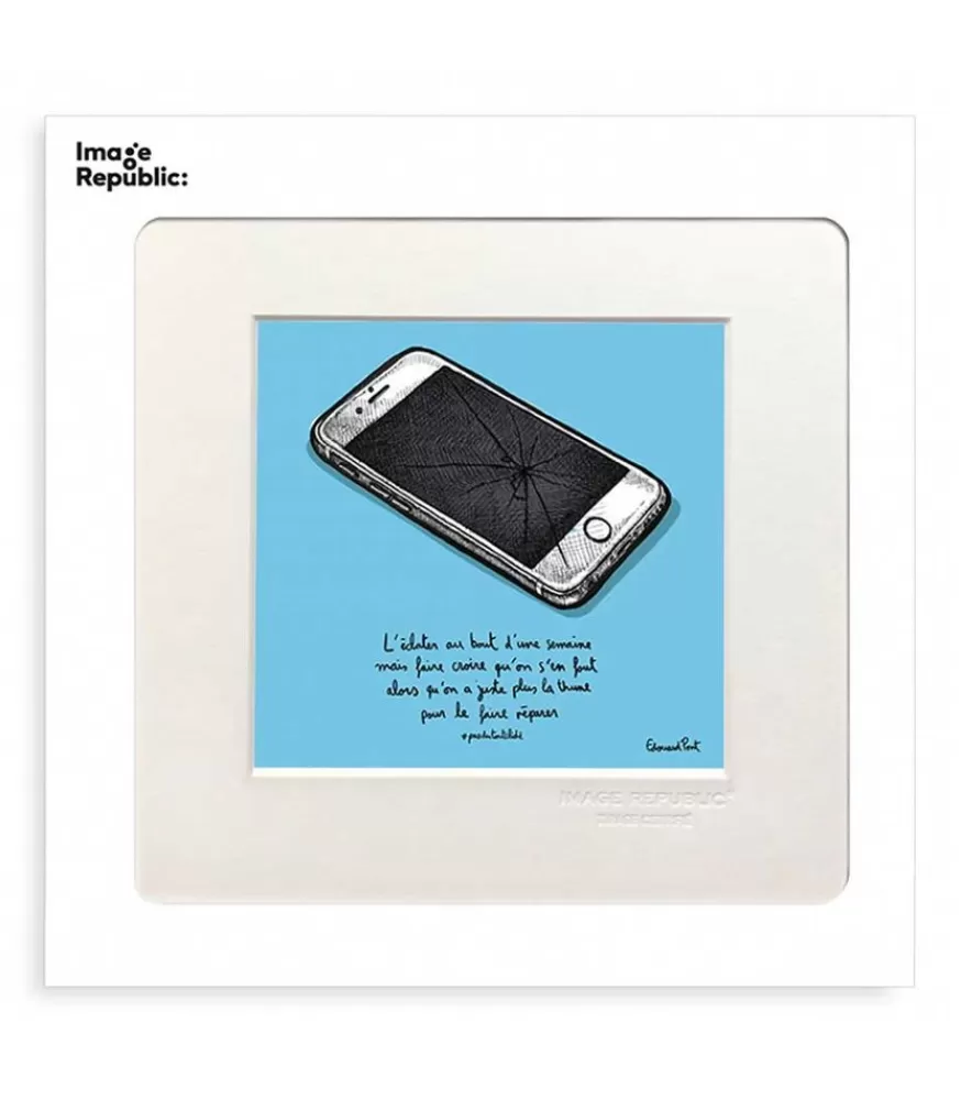 Image Republic Affiche Pas Du Tout Cliche Portable 22 X 22 Cm