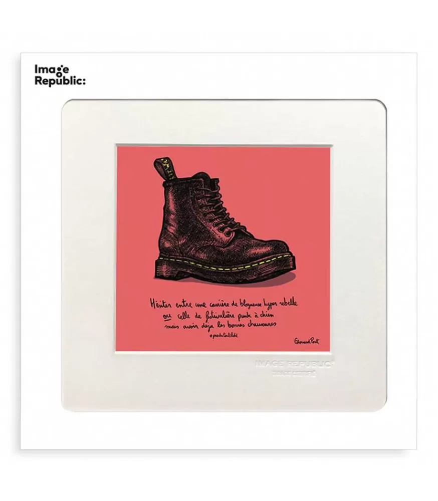 Image Republic Affiche Pas Du Tout Cliche Rebelle 22 X 22 Cm