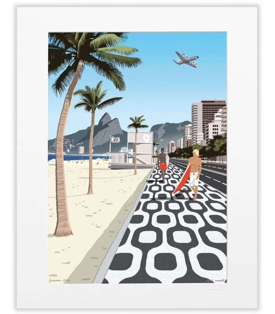 Image Republic Affiche Paulo Mariotti Ipanema 40 X 50Cm