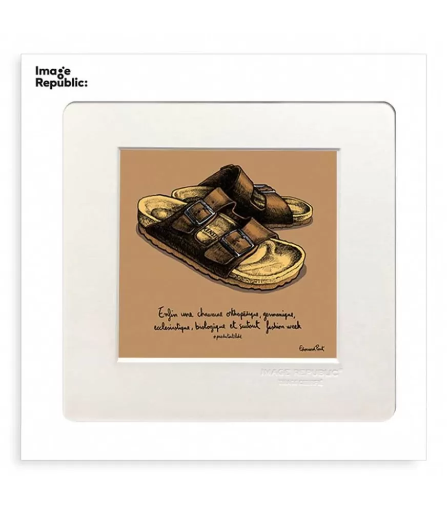 Image Republic Affiche Pdtc Edouard Pont 083 Sandale Couleur 22 X 22 Cm