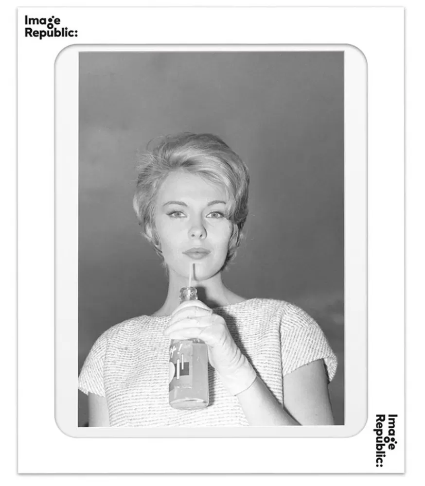 Image Republic Affiche Seberg Tournage Bout De Souffle 40 X 50 Cm