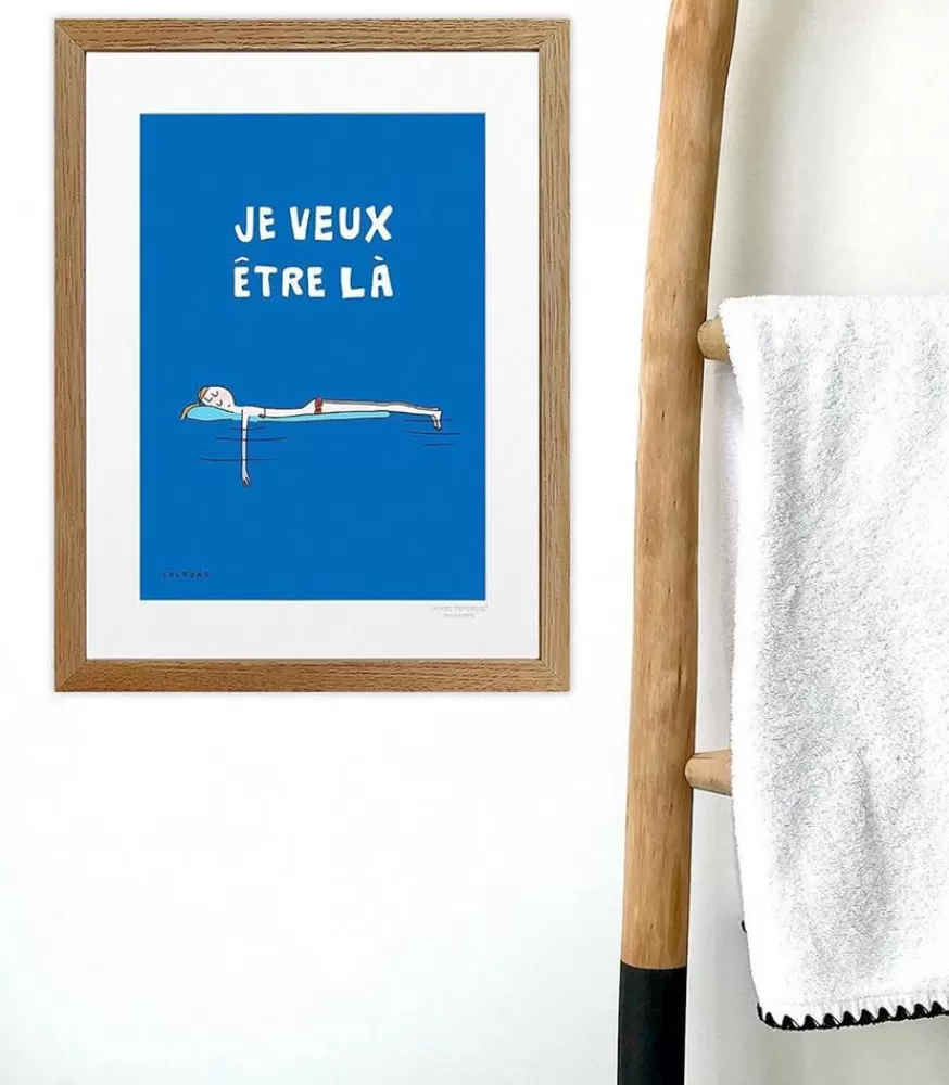 Image Republic Affiche Soledad "Je Veux Etre La" 56 X 76 Cm