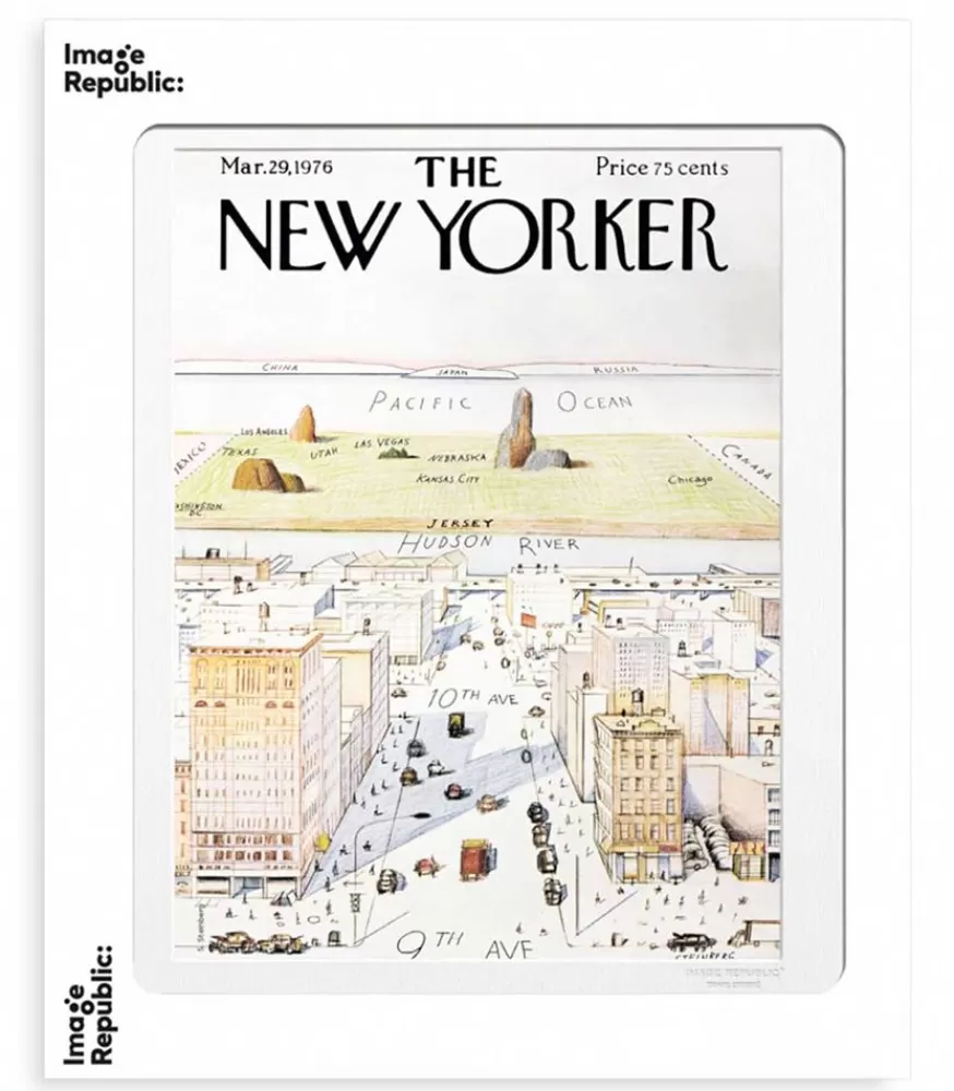 Image Republic Affiche The New Yorker 07 Steinberg 30 X 40 Cm