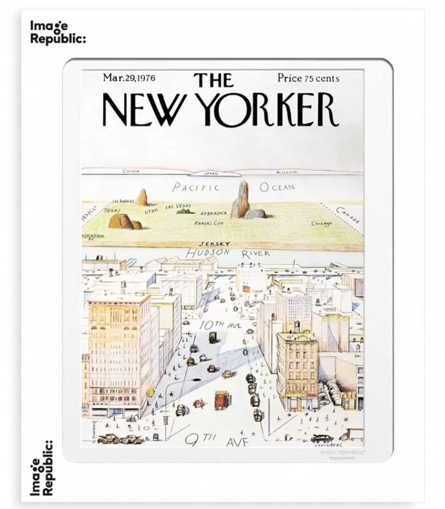 Image Republic Affiche The New Yorker 07 Steinberg 40 X 50 Cm