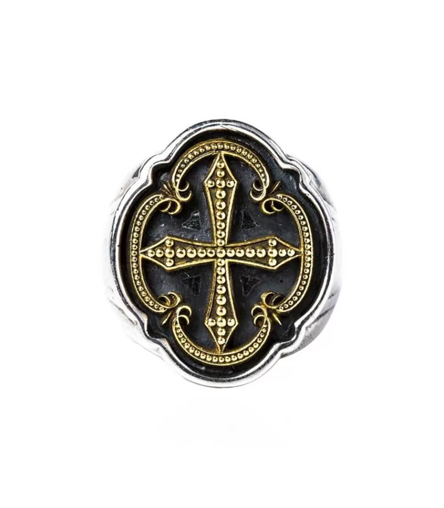 Femme Corpus Christi Bague Chevaliere Night Comes On En Argent Et Or