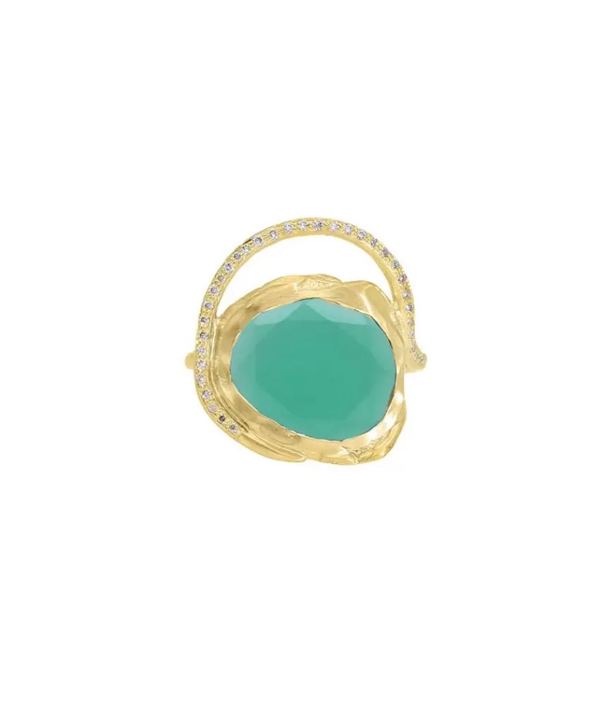 Femme Pascale Monvoisin Bague Gaia Green Onyx