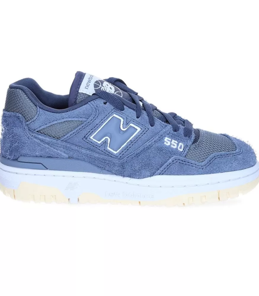 Femme New Balance Baskets 550 Artic Grey Et Vintage Indigo