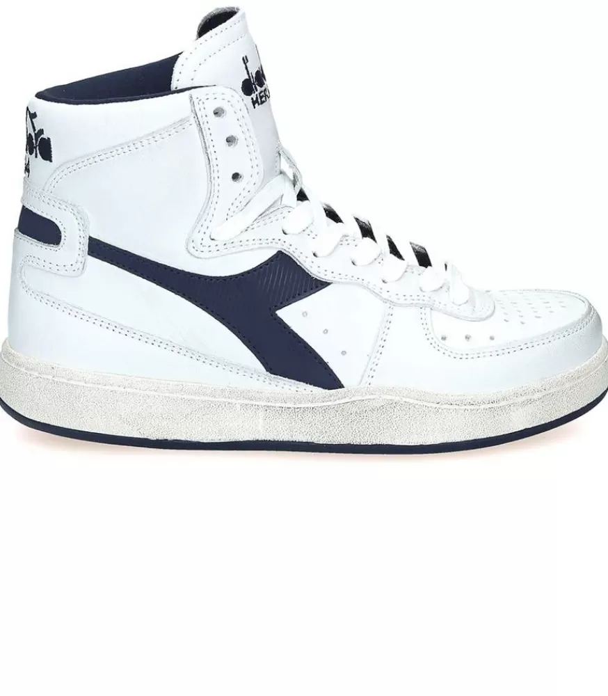 Femme Diadora Baskets Heritage Mi Used White Corsair
