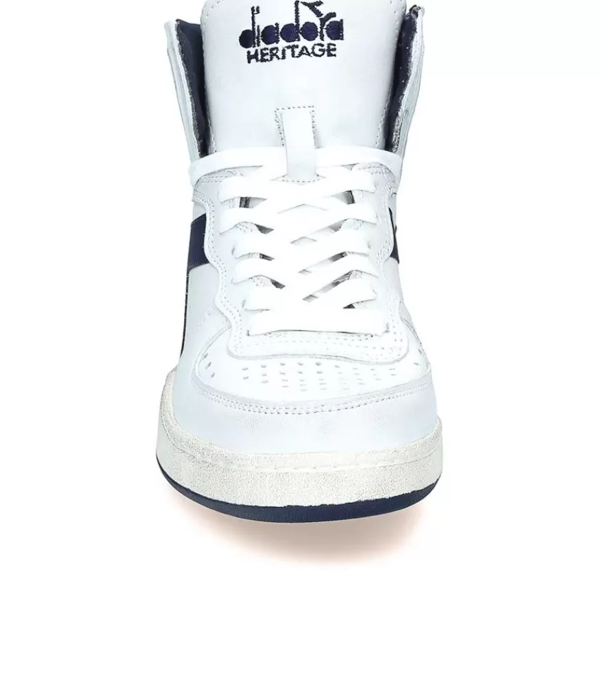 Femme Diadora Baskets Heritage Mi Used White Corsair