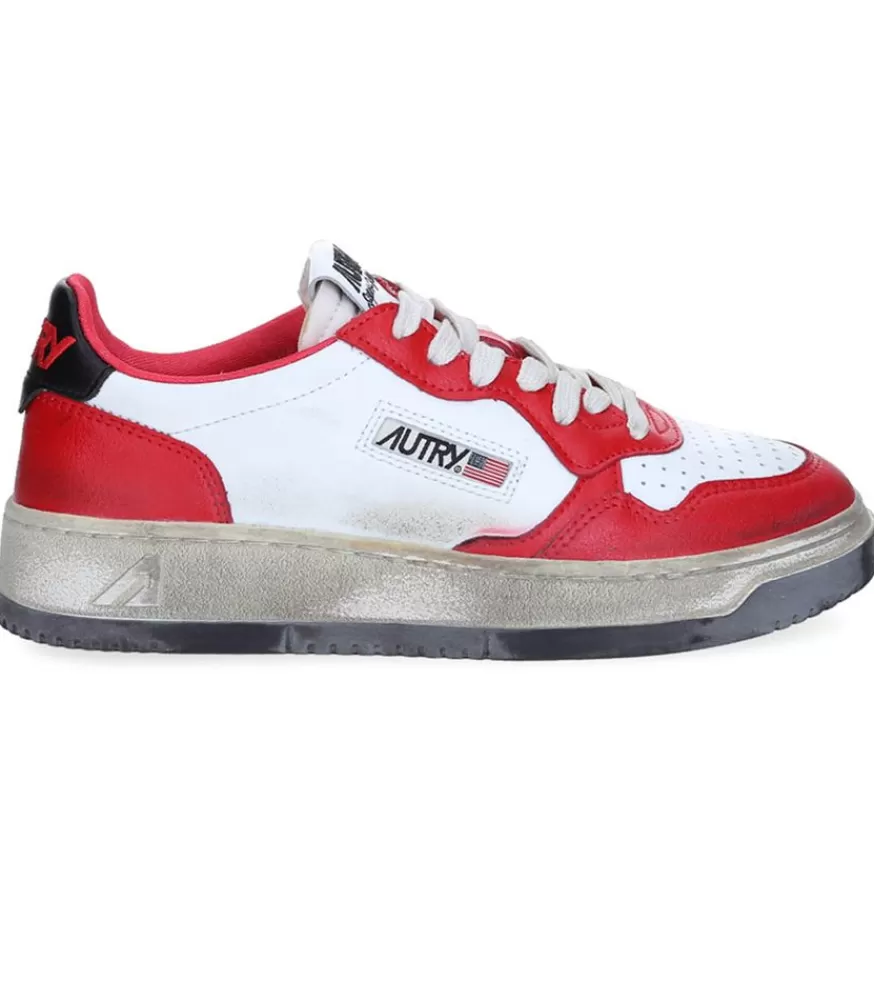 Femme Autry Baskets Super Vintage Capsule White/Black/Rouge