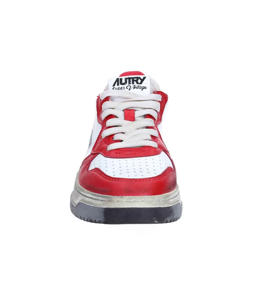 Femme Autry Baskets Super Vintage Capsule White/Black/Rouge