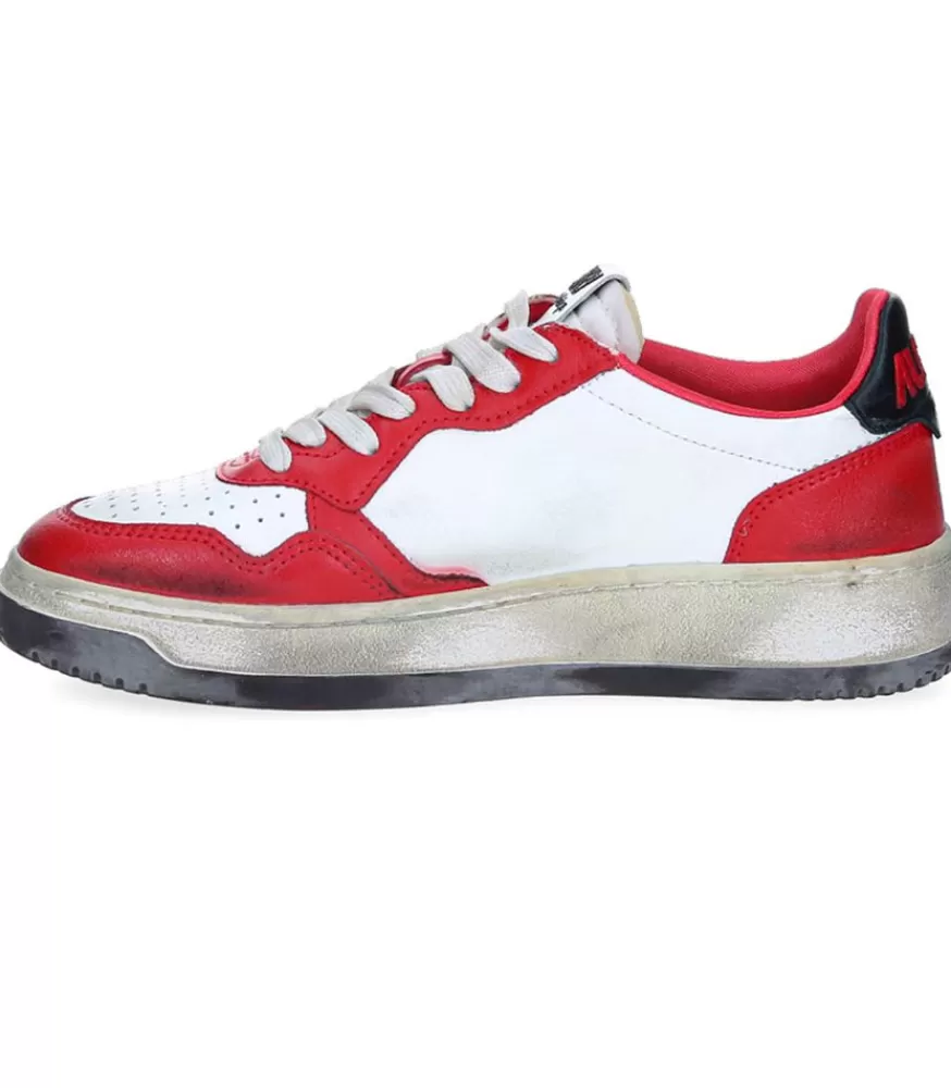 Femme Autry Baskets Super Vintage Capsule White/Black/Rouge