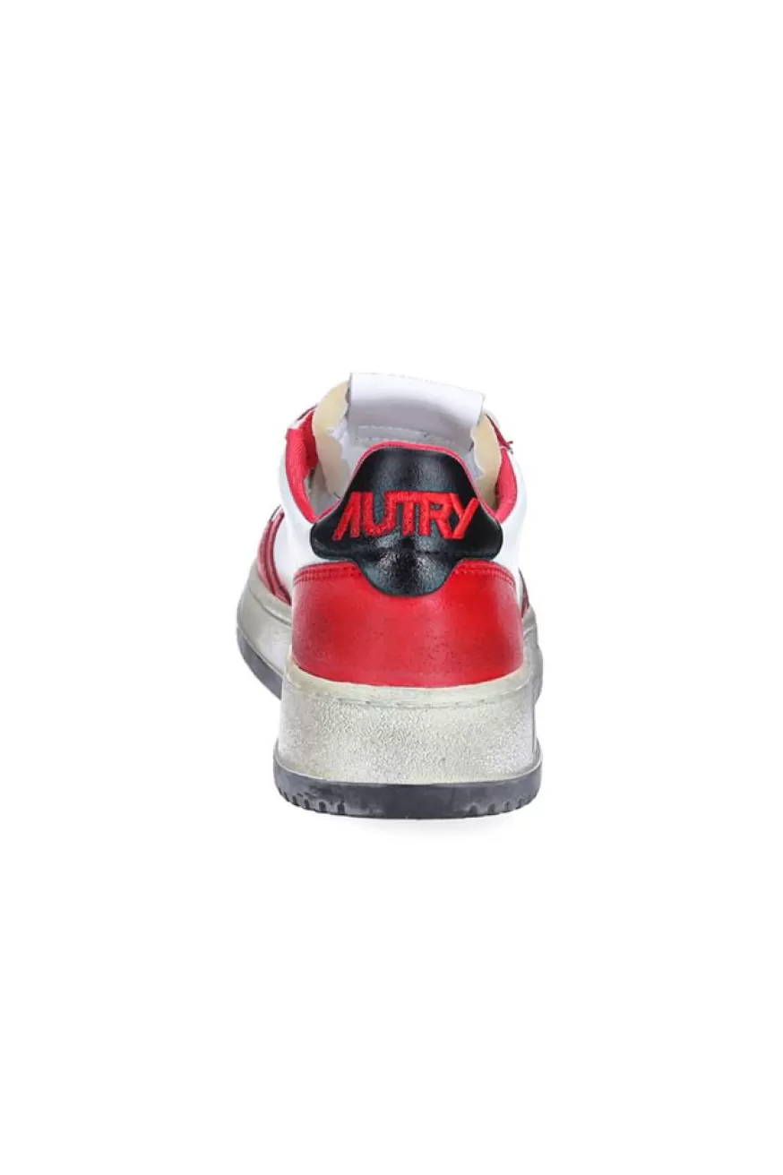 Femme Autry Baskets Super Vintage Capsule White/Black/Rouge