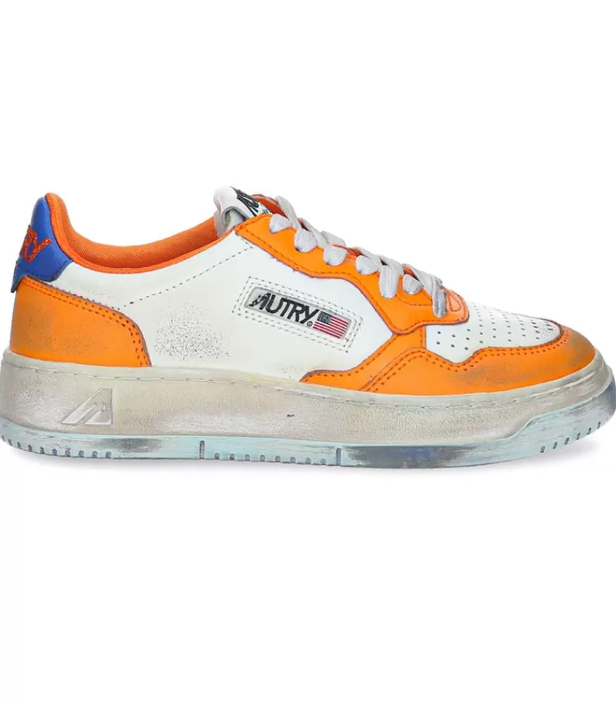 Femme Autry Baskets Super Vintage Capsule White/Orange/Blue