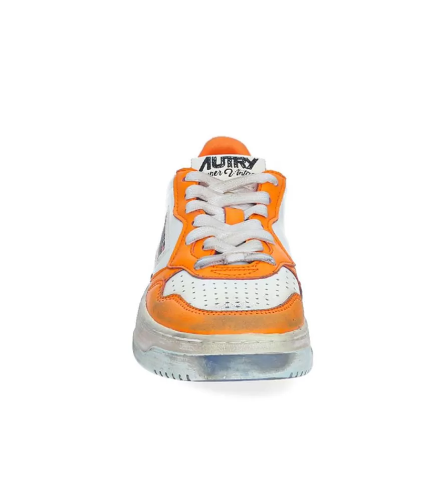 Femme Autry Baskets Super Vintage Capsule White/Orange/Blue