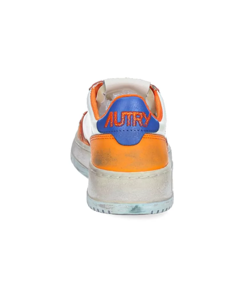 Femme Autry Baskets Super Vintage Capsule White/Orange/Blue
