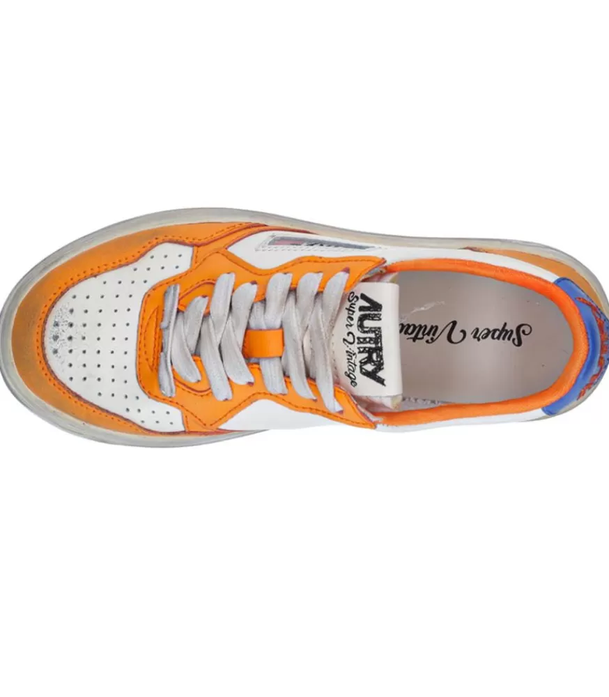 Femme Autry Baskets Super Vintage Capsule White/Orange/Blue