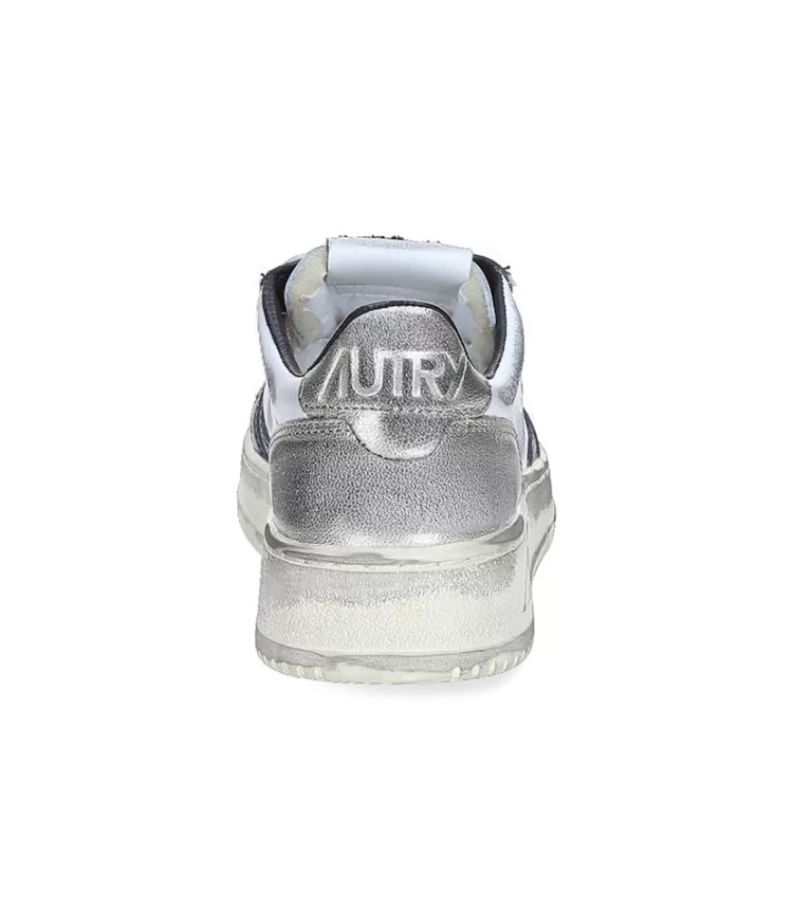 Femme Autry Baskets Super Vintage White/Black/Platinium