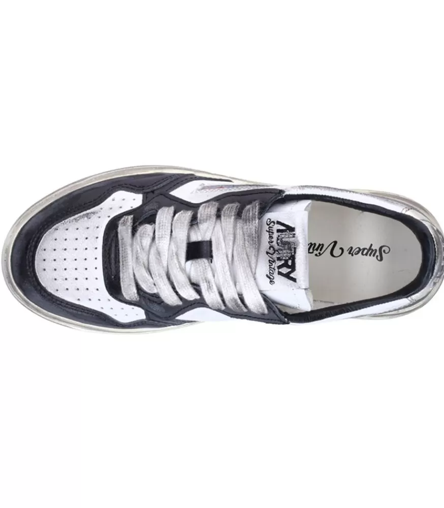Femme Autry Baskets Super Vintage White/Black/Platinium
