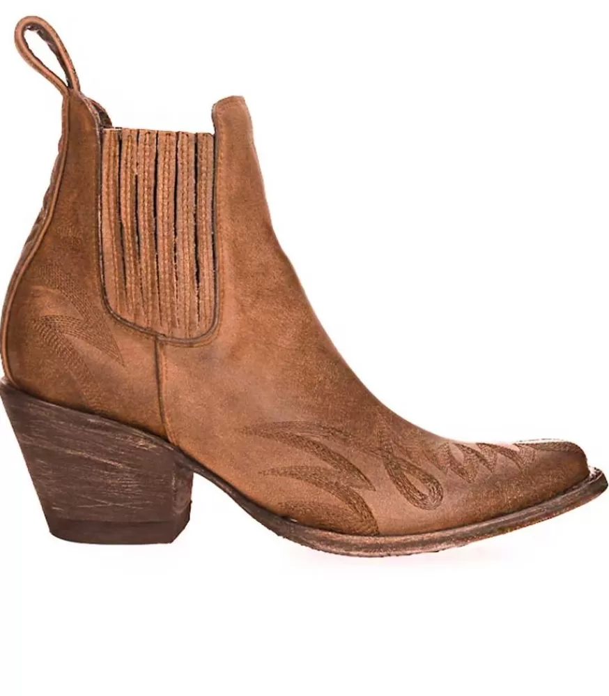 Femme Mexicana Boots Gaucho Long Stitch Tan Porto Cow X Jane De Boy