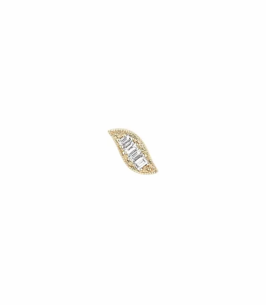 Femme Stone Paris Boucle D'Oreille Romeo Et Juliette Or Jaune Et Diamants