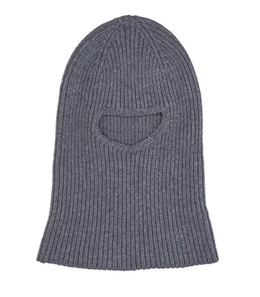 Femme Le Bonnet Amsterdam Cagoule En Cachemire Et Laine Merinos Smoke
