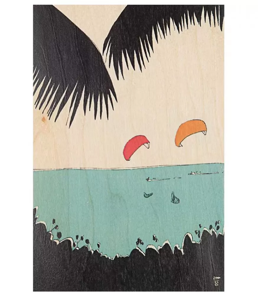 Woodhi Carte Postale En Bois Ride Kite