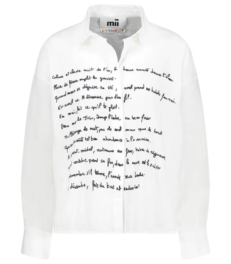 Femme Mii Chemise Great Dictons Off White