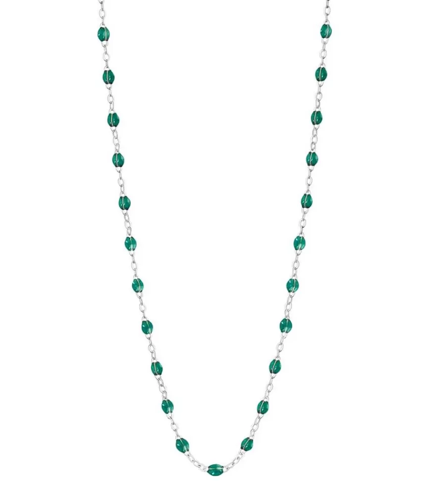 Femme Gigi Clozeau Collier Or Blanc Et Perles De Resine 42 Cm