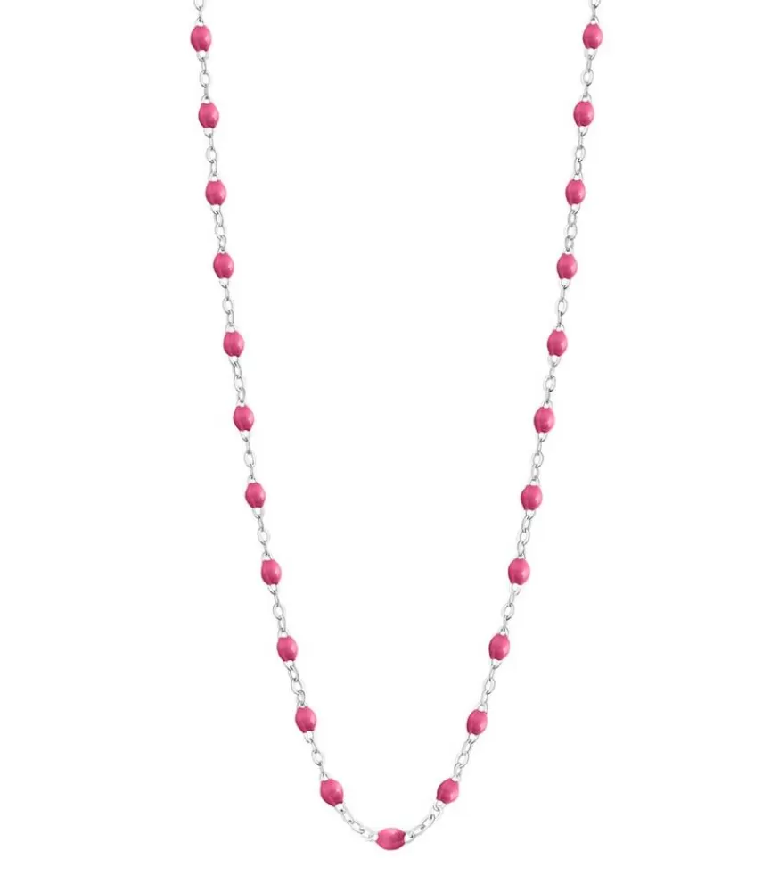 Femme Gigi Clozeau Collier Or Blanc Et Perles De Resine 42 Cm