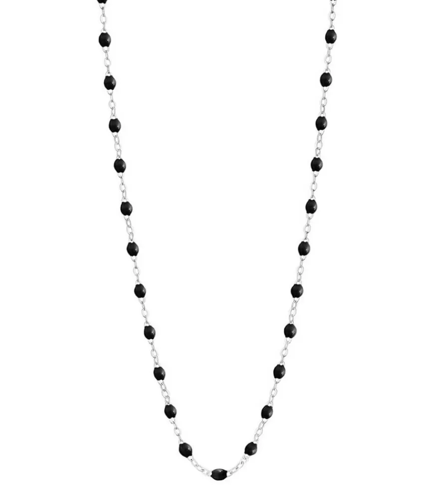 Femme Gigi Clozeau Collier Or Blanc Et Perles De Resine 42 Cm