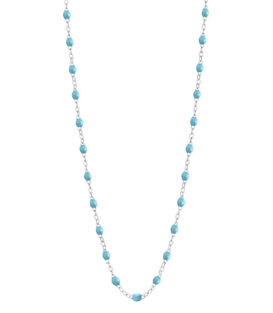 Femme Gigi Clozeau Collier Or Blanc Et Perles De Resine 42 Cm