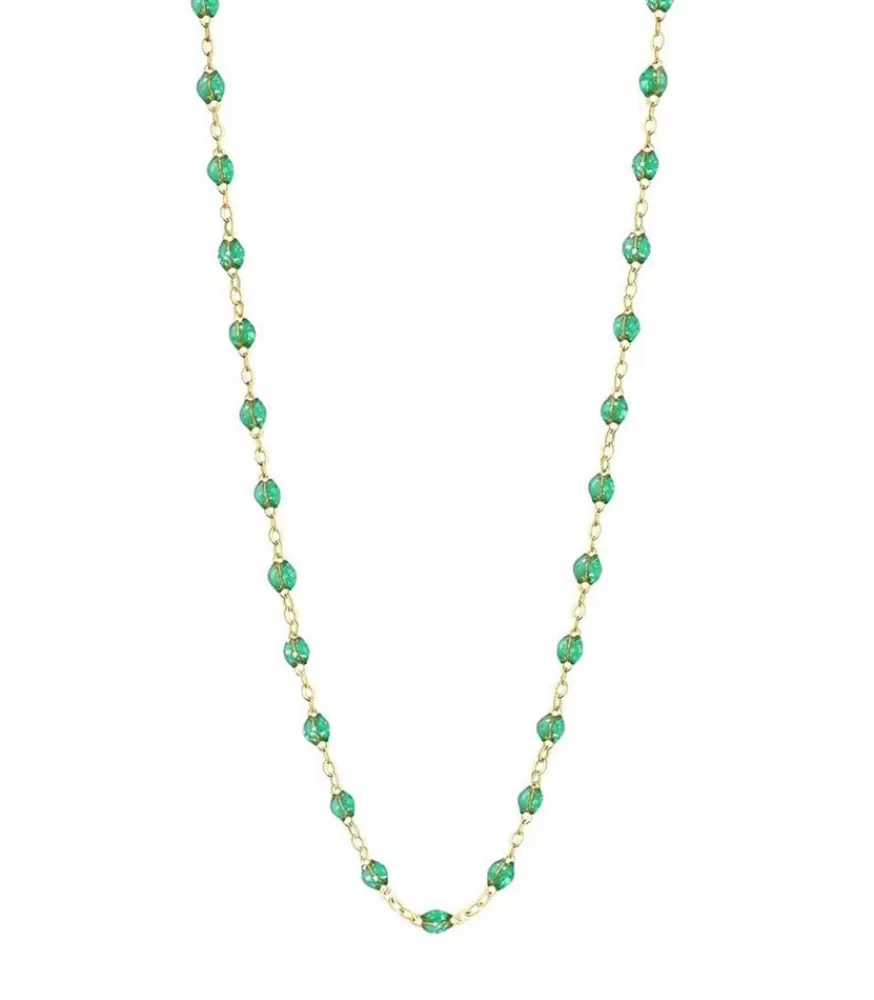 Femme Gigi Clozeau Collier Or Jaune Et Perles De Resine 42 Cm