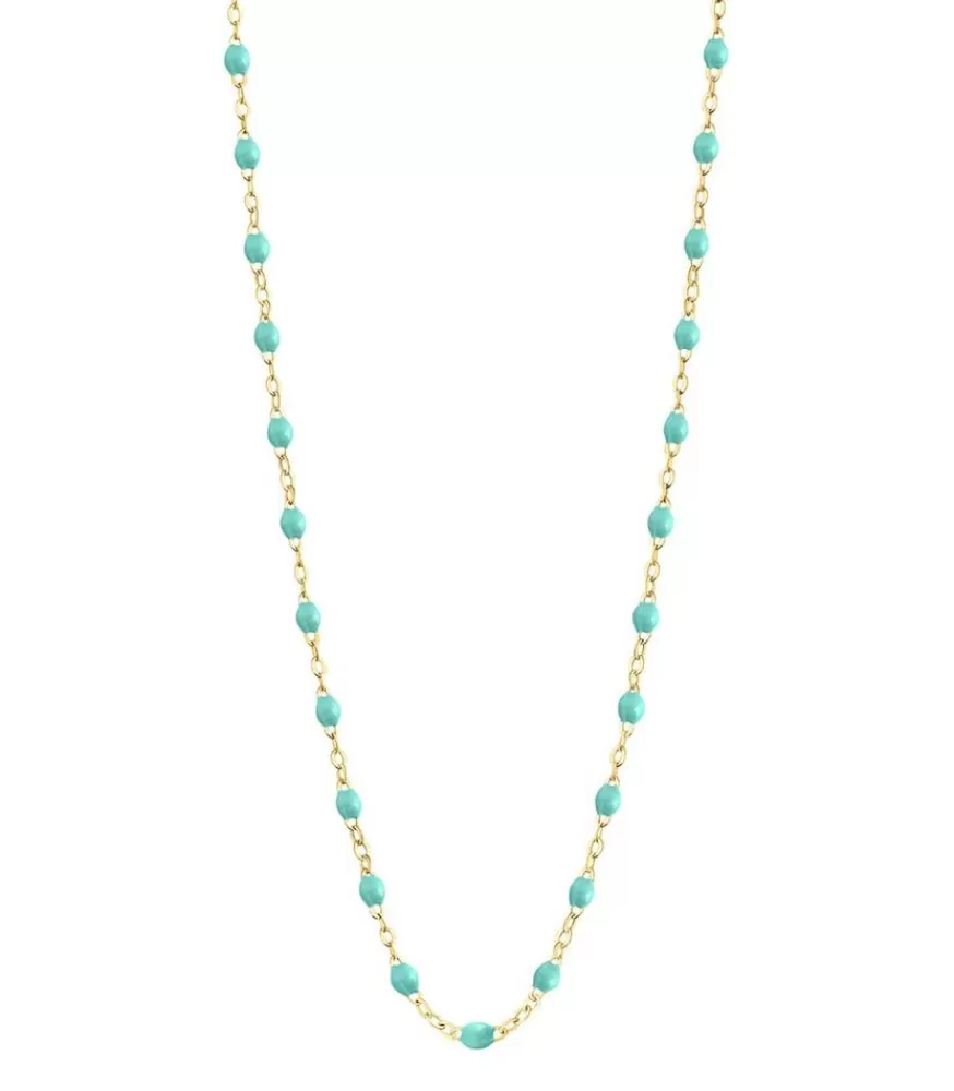 Femme Gigi Clozeau Collier Or Jaune Et Perles De Resine 42 Cm