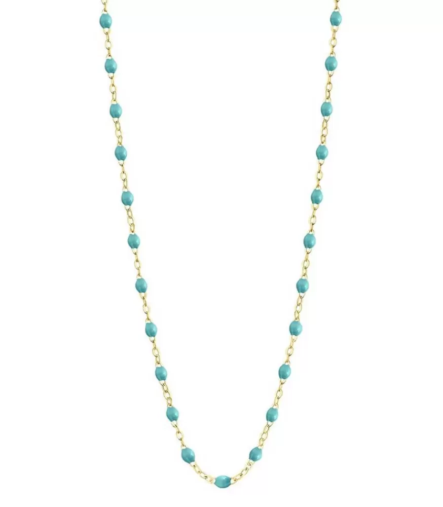 Femme Gigi Clozeau Collier Or Jaune Et Perles De Resine 42 Cm