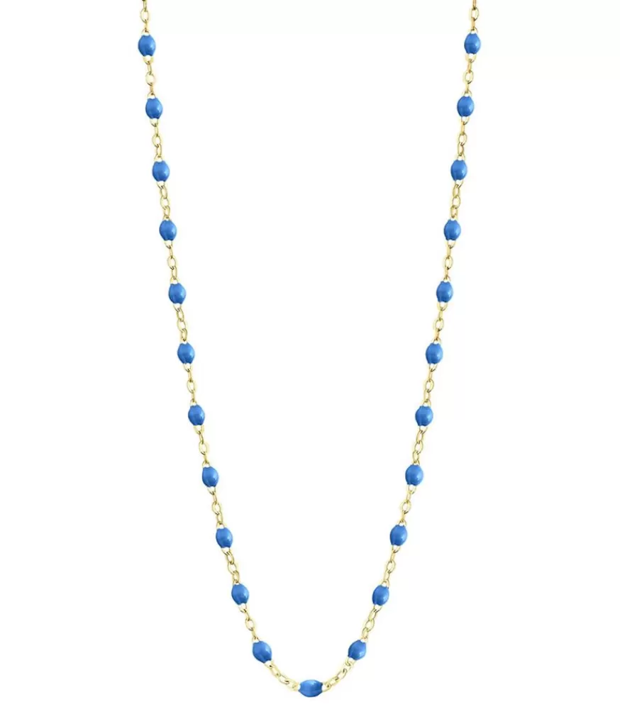 Femme Gigi Clozeau Collier Or Jaune Et Perles De Resine 42 Cm