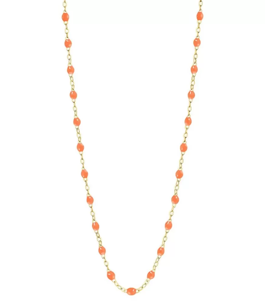 Femme Gigi Clozeau Collier Or Jaune Et Perles De Resine 42 Cm
