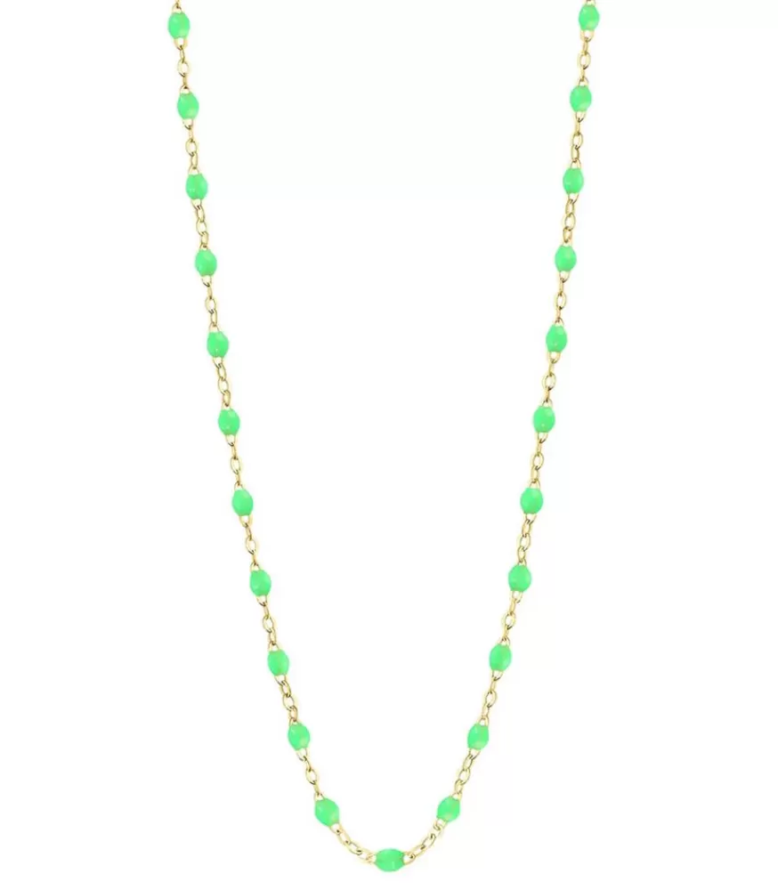 Femme Gigi Clozeau Collier Or Jaune Et Perles De Resine 42 Cm