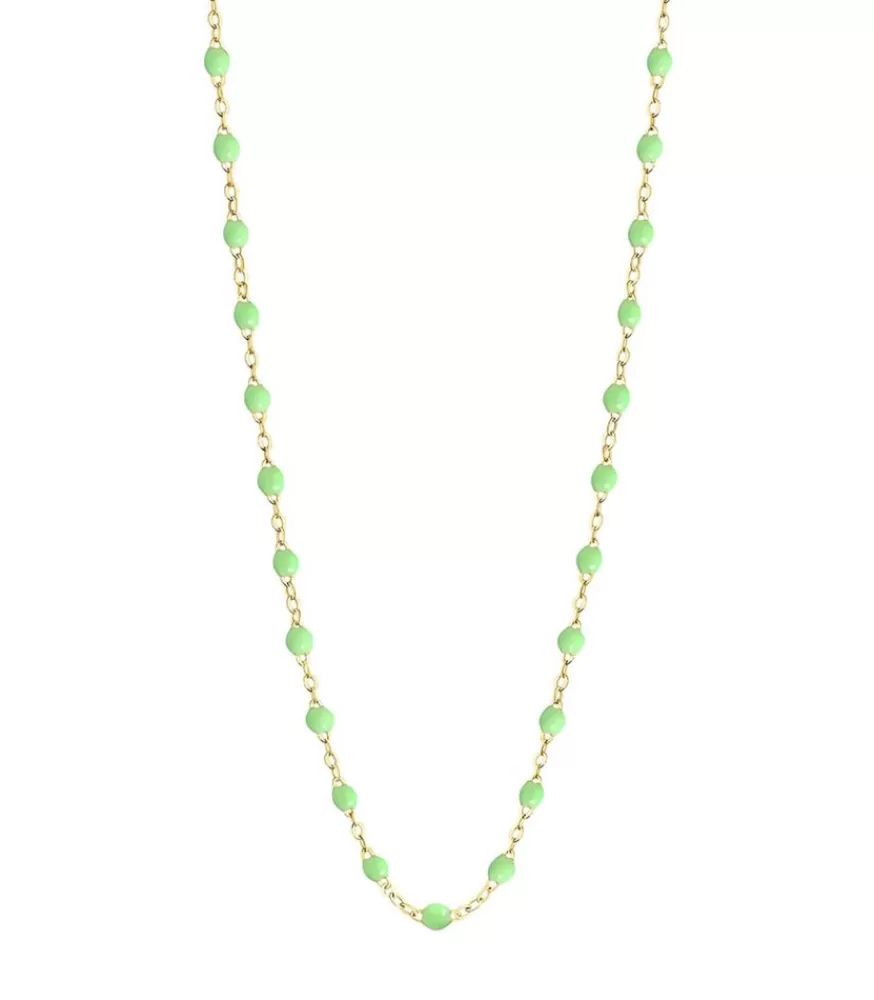 Femme Gigi Clozeau Collier Or Jaune Et Perles De Resine 42 Cm