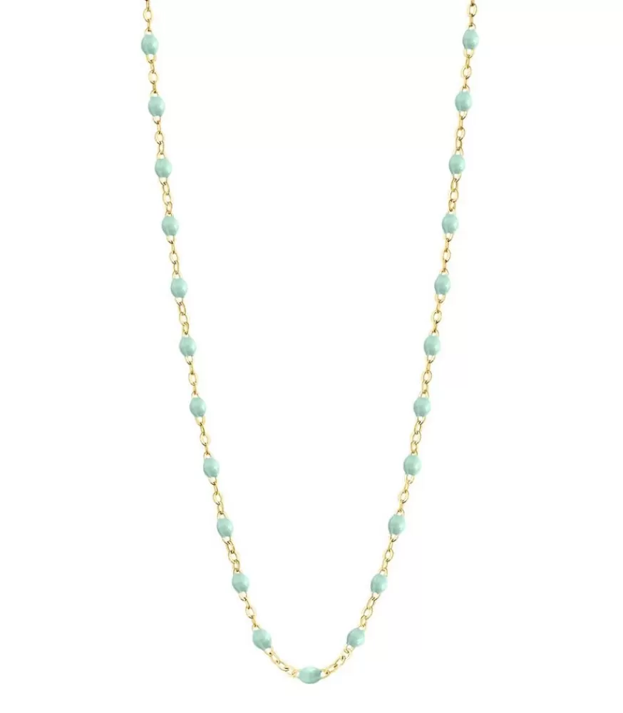 Femme Gigi Clozeau Collier Or Jaune Et Perles De Resine 42 Cm