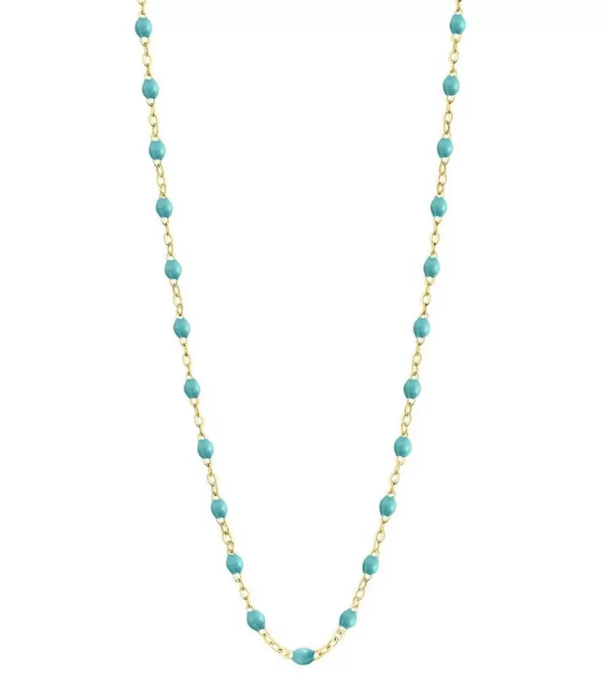 Femme Gigi Clozeau Collier Or Jaune Et Perles De Resine 42 Cm