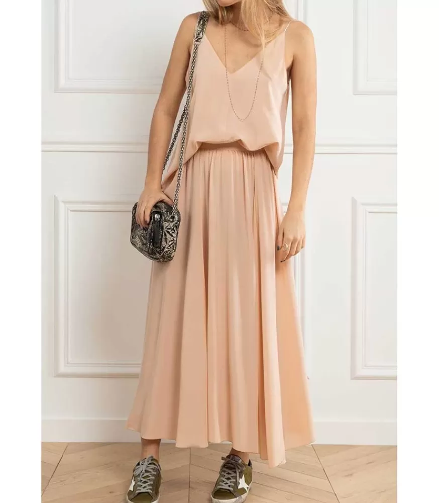 Femme Gigi Clozeau Collier Or Rose Et Perles De Resine 42 Cm