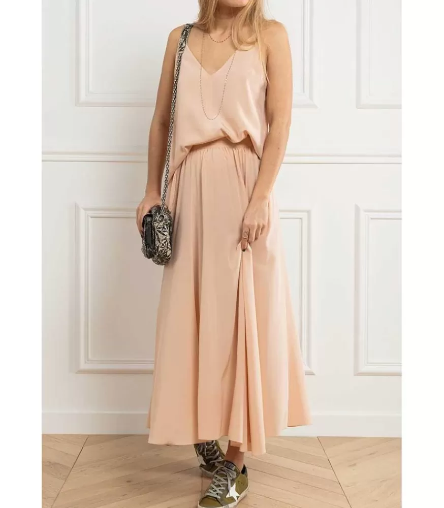 Femme Gigi Clozeau Collier Or Rose Et Perles De Resine 42 Cm