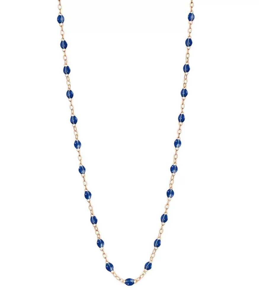 Femme Gigi Clozeau Collier Or Rose Et Perles De Resine 42 Cm