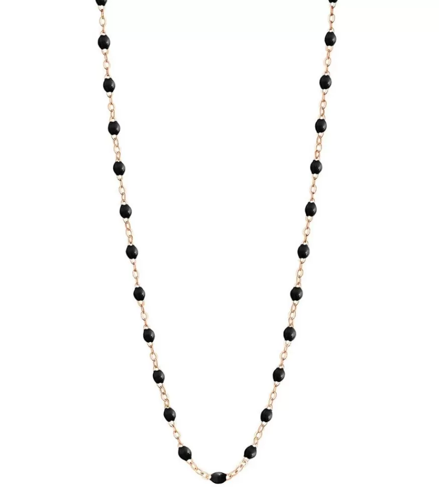 Femme Gigi Clozeau Collier Or Rose Et Perles De Resine 42 Cm