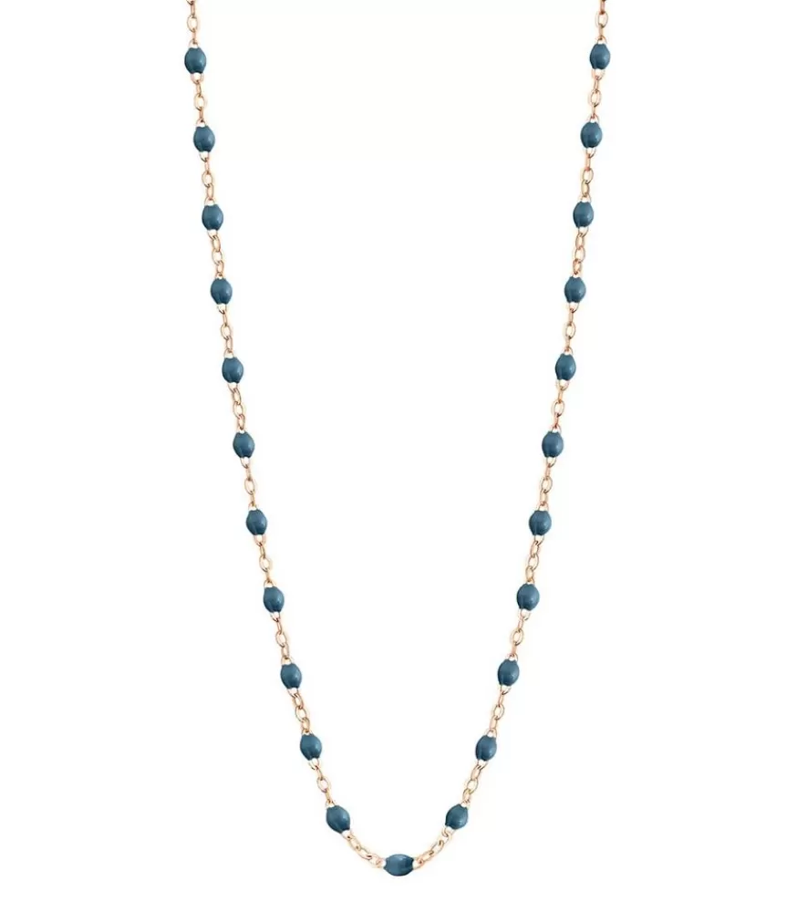 Femme Gigi Clozeau Collier Or Rose Et Perles De Resine 42 Cm