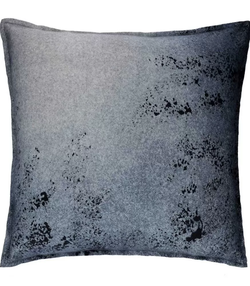 Avant Toi Coussin Cachemire Et Laine 50 X 50 Cm Bleu Gris